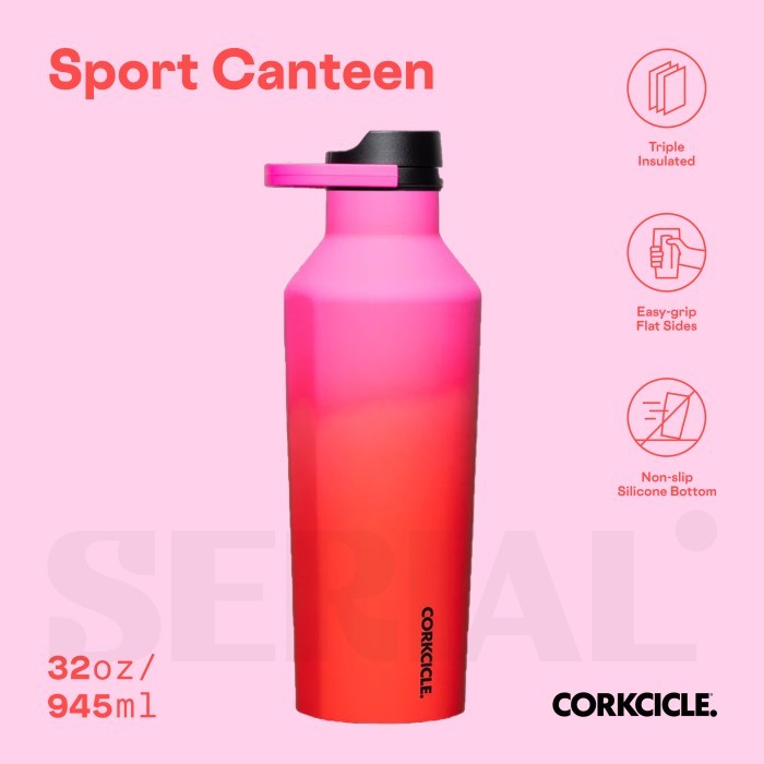 Corkcicle Sport Canteen 32Oz - Sangria