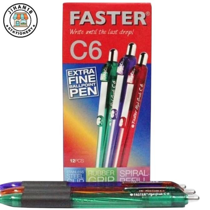 

Produk Baru!! Pulpen Faster C6 Cetek / Lusin - 12 PCS