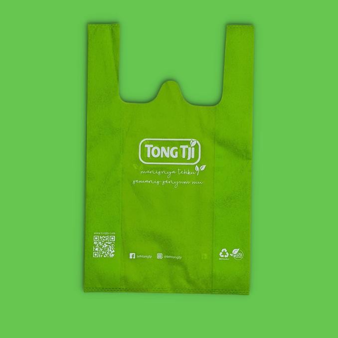 Sablon Kresek Spunbond (1000 Pcs) / Tas Kain Spunbond Sablon