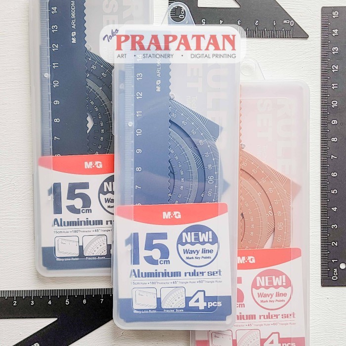 

Penggaris Alumunium Set M&G ARL960DM | Ruler Set