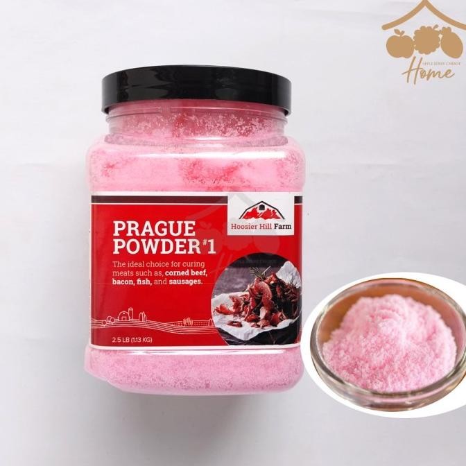 

BARU HOOSIER HILL FARM PRAGUE POWDER NO.1 PINK CURING SALT 25 GR 100 GR SODIUM NITRITE CHLORIDE MEAT GARAM DAGING PRESERVING SAUSAGES SOSIS NITRIT