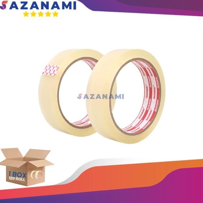 

Terlaris 1 Box Isolasi Bening 1" Inch X 72Y Sazanami Selotip Solasi Lakbangojek Ready Stok