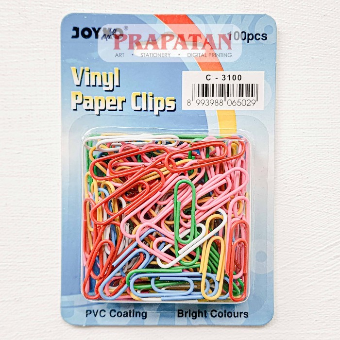 

Penjepit Kertas / Klip / Vinyl Paper Clip Joyko C-3100