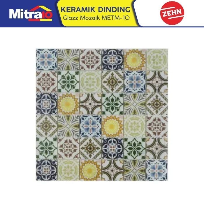 ZEHN GLASS MOSAIC METM-10 BIG SUNFLOWER 30X30CM