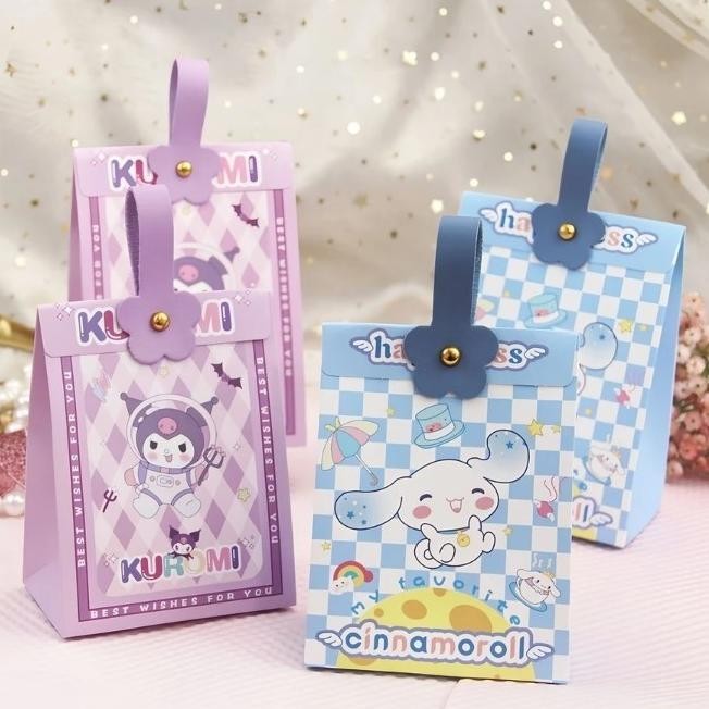TAS SNACK ULTAH KUROMI CINNAMOROLL TAS GOODIE BAG ULANG TAHUN ANAK PAPER BAG KUROMI CINNAMOROLL SANR