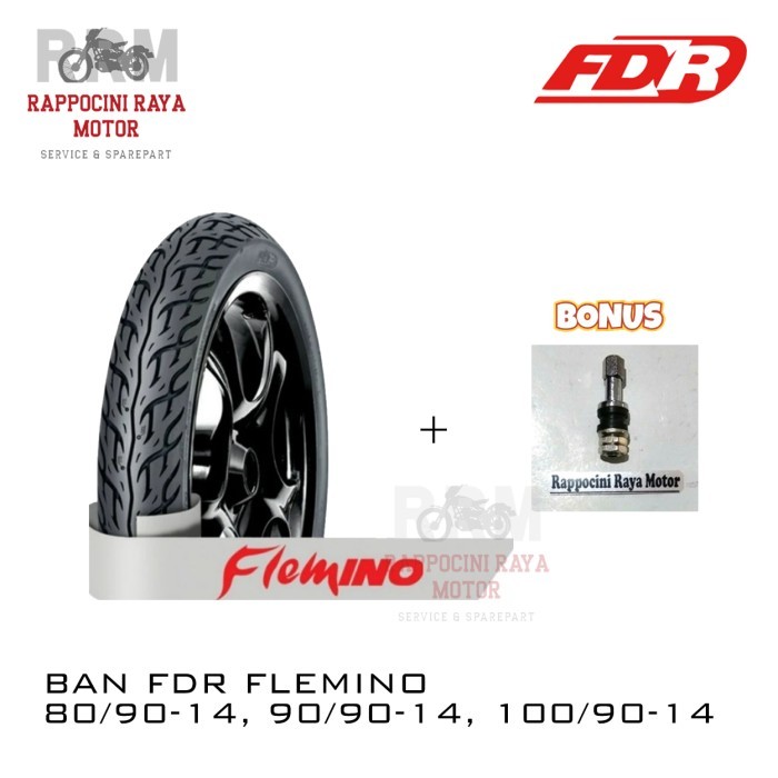 *****] BAN FDR FLEMINO 100/90-14 TUBELESS (BAN BELAKANG YAMAHA LEXI) LEXY