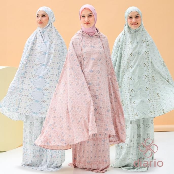 Diario X Dwihanda - Mukena Harmony Prayer Set 2In1 Free Sejadah Travel