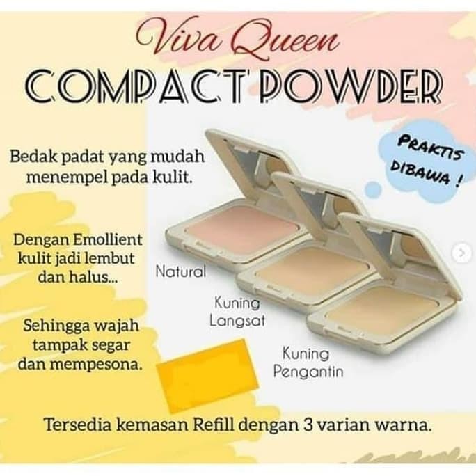 

BARU VIVA QUEEN COMPACT POWDER FULL SIZE 12GR - BEDAK PADAT MEWAH HALAL