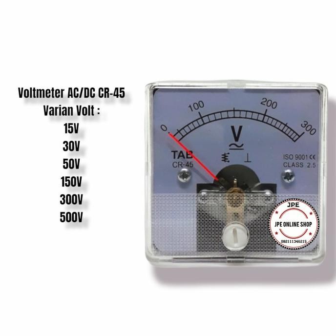 Promo Volt Meter Analog AC/DC Direct CR45 COD