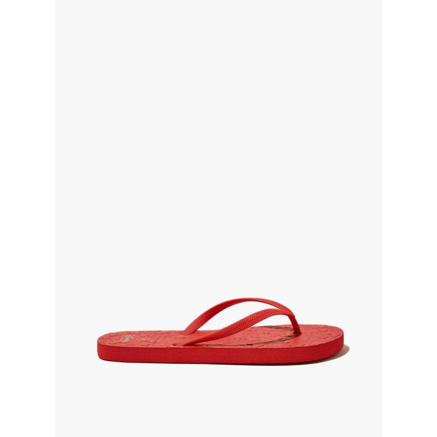 Sale Rubi - Sepatu - The Rubi Flip Flop - Mickey Face Vintage Red Embossed