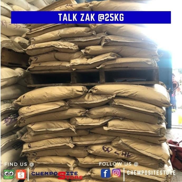 

BARU TALC LIAONING POWDER / TALCUM / TEPUNG DEMPUL RESIN KEMASAN 25KG