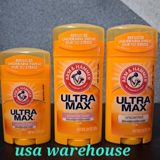 

BARU ARM & HAMMER ULTRA MAX ANTIPERSPIRANT DEODORANT UNSCENTED POWDER FRESH