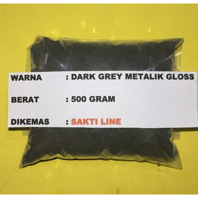 

BARU BUBUK POWDER COATING DARK GREY METALIK GLOSS - 500 GRAM