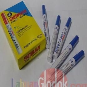 

SPIDOL PERMANENT PAINT MARKER SNOWMAN BIRU Isi 12 PCS Termurah