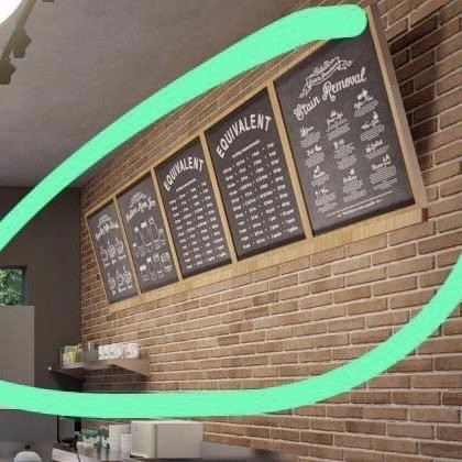 

HOT SALE! papan menu panjang 5 baris 60x315cm