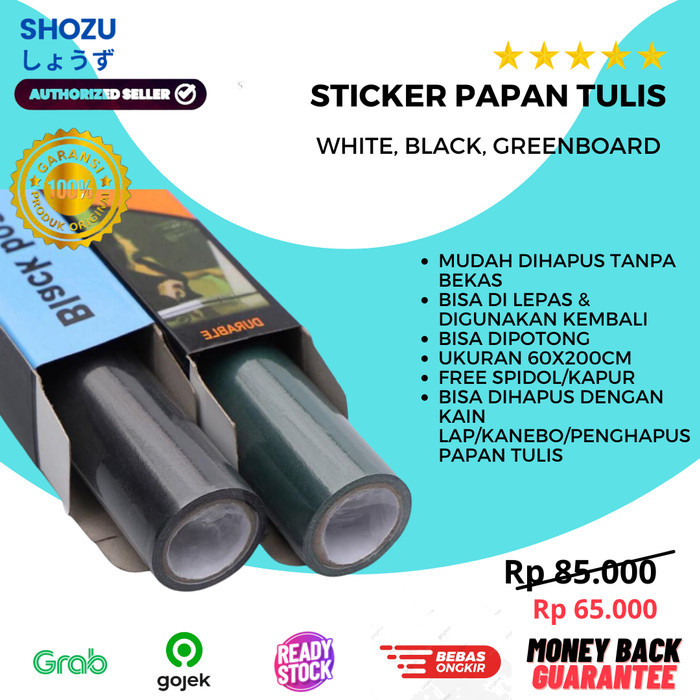 

Stiker Papan Tulis Dinding Whiteboard Blackboard Putih Hitam Hijau