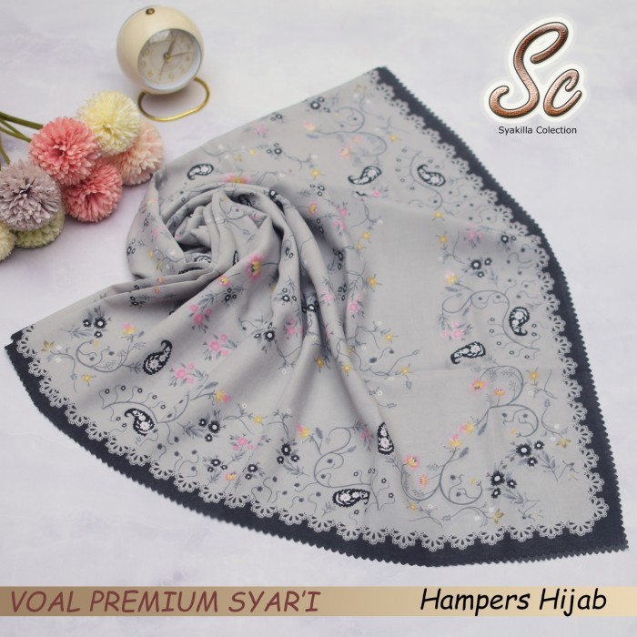 

HARGA SPESIAL HAMPERS HIJAB VOAL PREMIUM MOTIF SYAR'I 130 X 130 CM KADO GURU , WISUDA , ULANG TAHUN