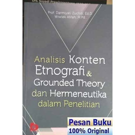 HOT SALE Buku Analisis Konten Etnografi & Grounded Theory Dan Hermeneutika Dala