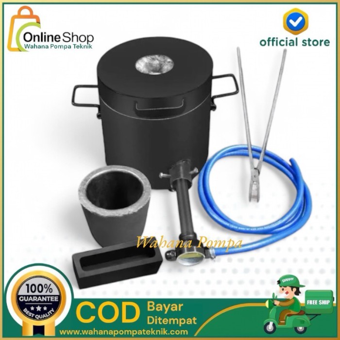 Melting Furnace Tin Silver Copper Aluminium Melting Gas Gold Melting Furnace 10 KG