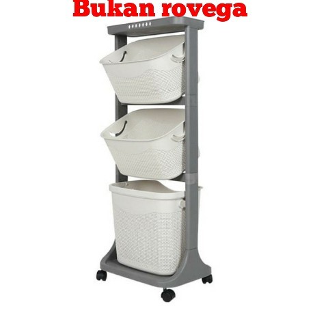 RAK PORTABLE SERBAGUNA / KERANJANG LAUNDRY / LAUNDRY BASKET ROVEGA