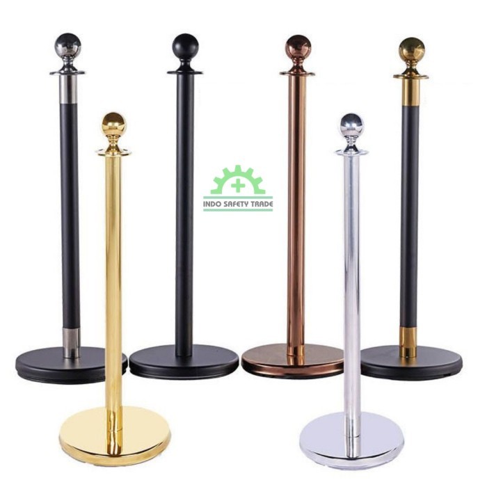 

TERBARU Tiang Antrian Kepala Bulat GOLD Tiang Antrian Hotel Pembatas Antrian BISA GRAB!