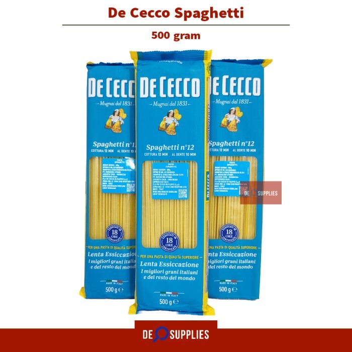 

HOT SALE! De Cecco Spaghetti 500gr - Dececco Spageti Spagetti Premium Pasta