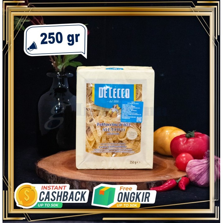 

PROMO! Fettucine - De Cecco Pasta 250 GR