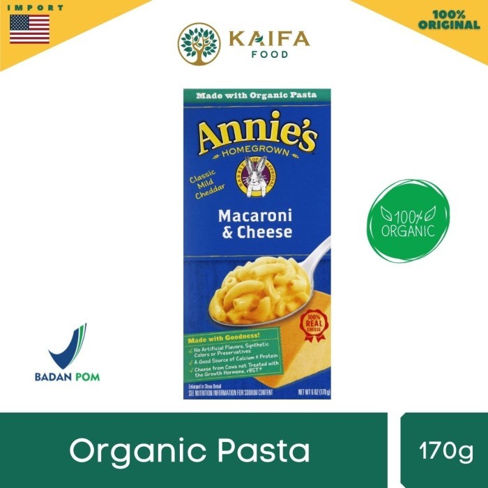

TERLARIS! ANNIE'S MACARONI & CHEESE ( CLASSIC CHEDDAR )170gr