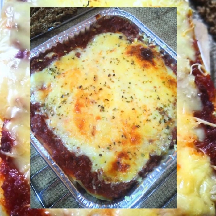 

Lasagna panggang ukuran 20 x 20