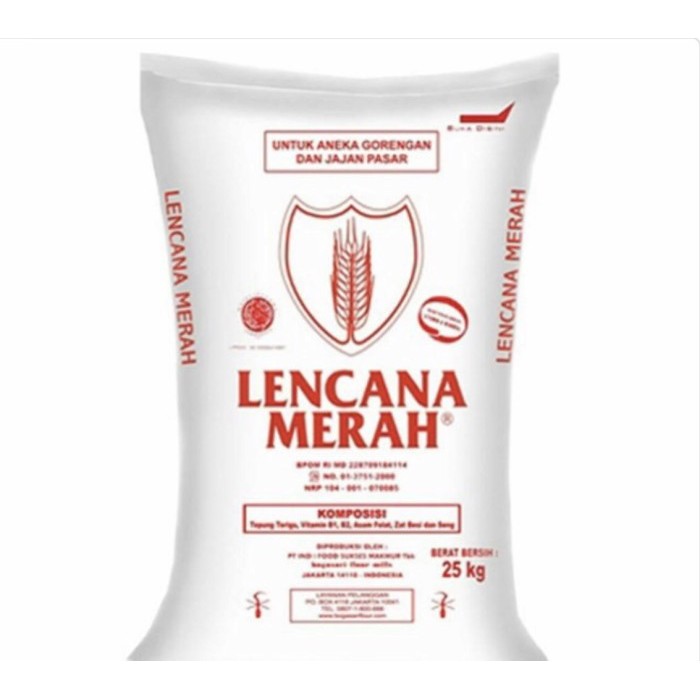 

tepung terigu lencana merah 25 kg [Gojek only]