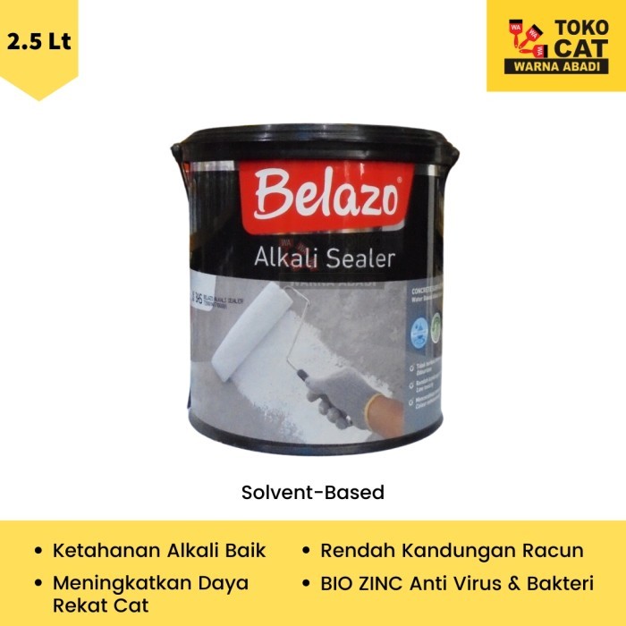 Cat Alkali Sealer Belazo 2.5 Liter Cat Dasar Untuk Dinding Baru