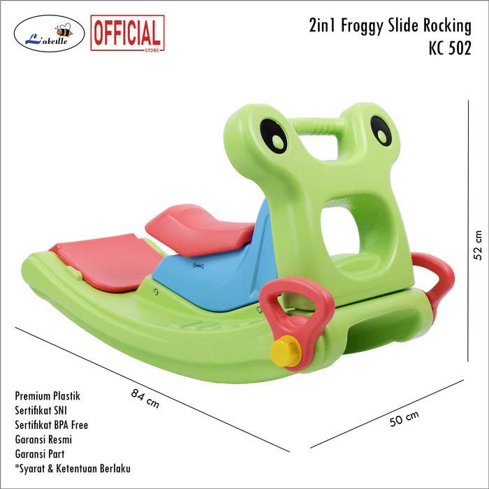 Labeille KC 502 2in1 Froggy Perosotan Kuda Kudaan Jungkat Jungkit