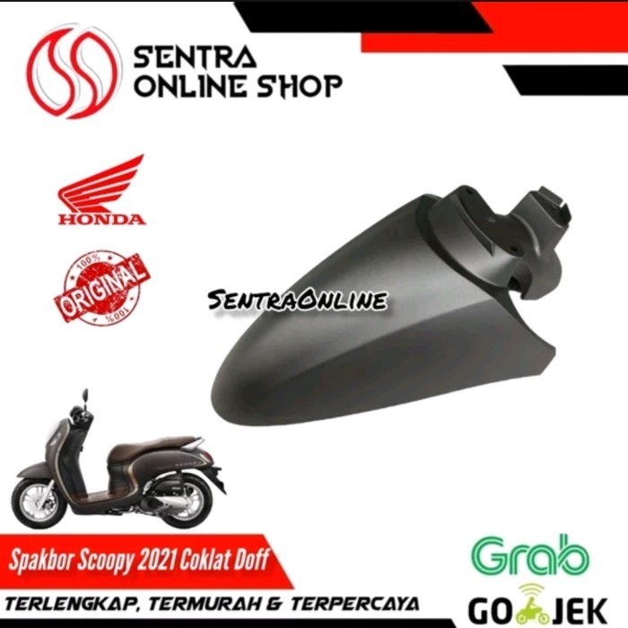 Fender Fr Spakbor Depan Scoopy New 2021 Brown Coklat Doff Dop Original Barang Langka