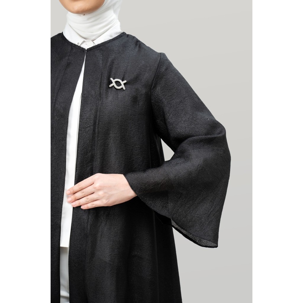 Grosir Klamby - Aerish Abaya Outer Black
