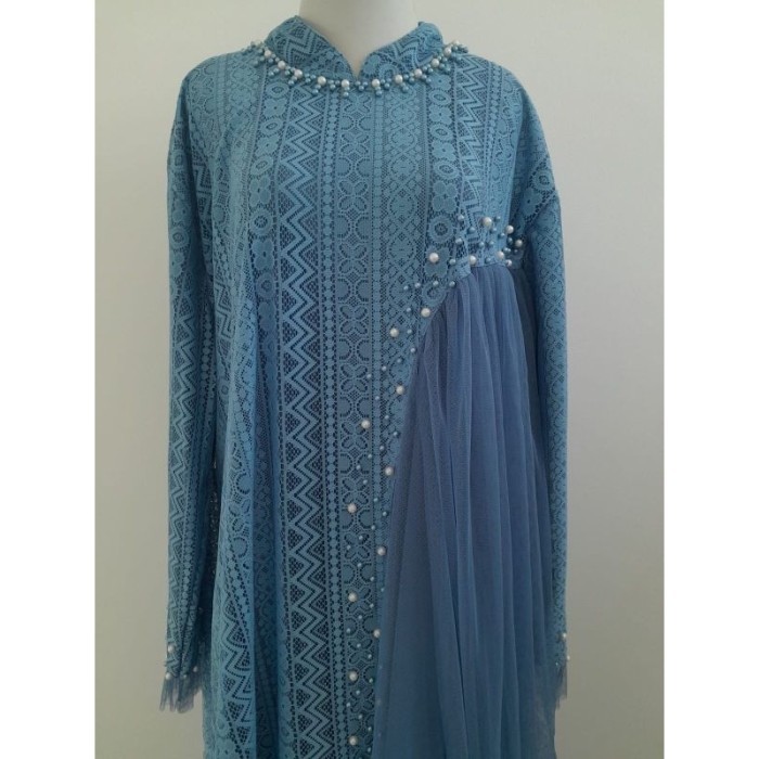 Murah Gamis Zanitha Super Jumbo Pesta Ld 130 140 150 Brukat Tile Purple Ungu Taro