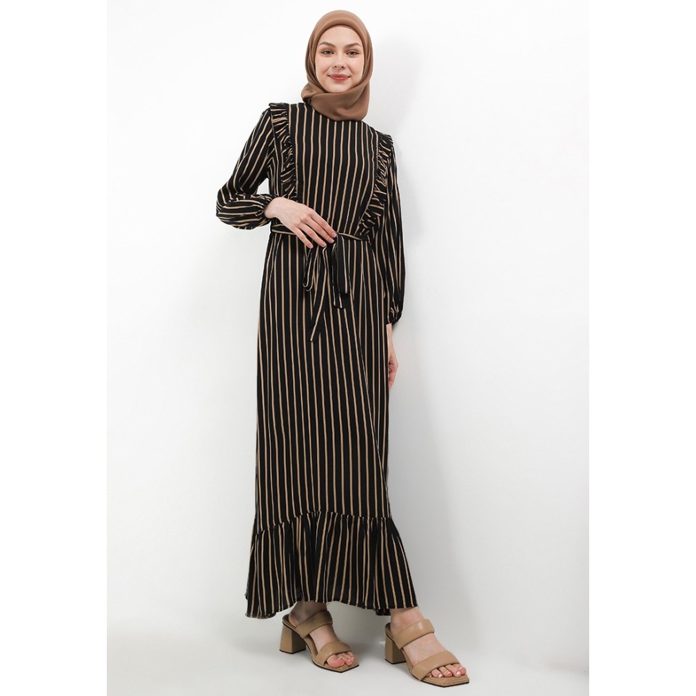 Sale Arjuna Weda Gamis Wanita Motif Salur 7