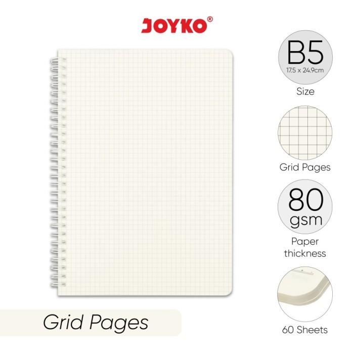 

Notebook B5 Joyko NB-732 Grid 60 Lembar Diary Agenda Buku Catatan