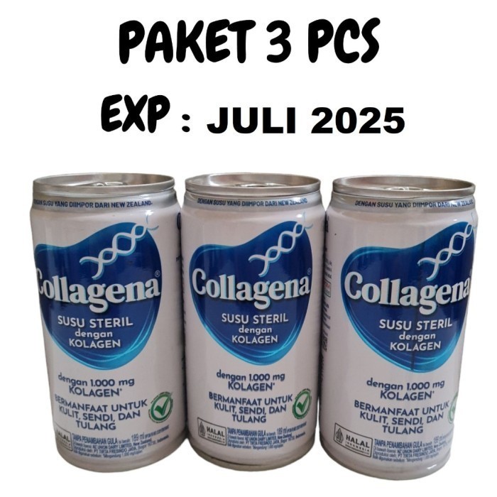 

TERLARIS TERLARIS TERLARIS PAKET 3 PCS COLLAGENA SUSU STERIL KOLAGEN 189ML MURAH!!! MURAH MURAH