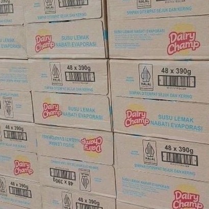 

TERLARIS TERLARIS TERLARIS SUSU EVAPORASI DAIRY CHAMP PER 1 DUS/DAIRY CHAMP EVAPORATED MILK PER
