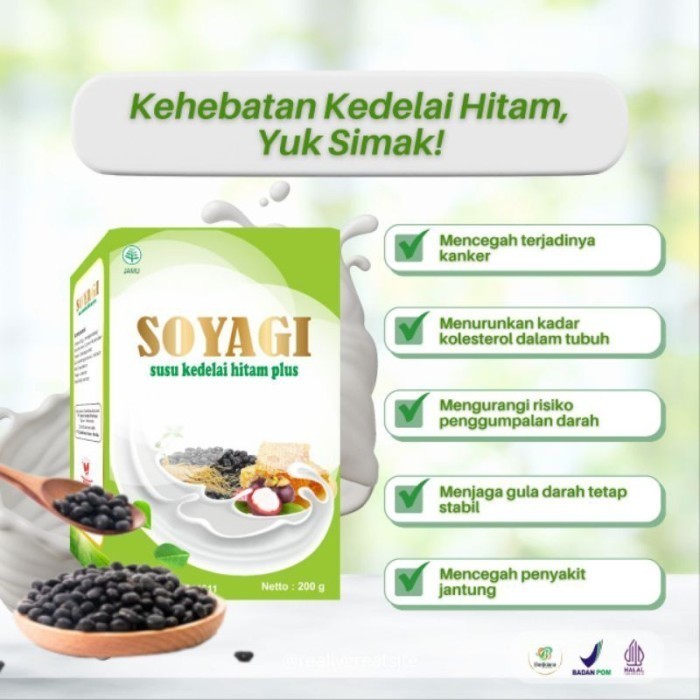 

TERLARIS TERLARIS TERLARIS SOYAGI SUSU KEDELAI HITAM PLUS BARIKLANA MURAH!!! MURAH MURAH MURAH