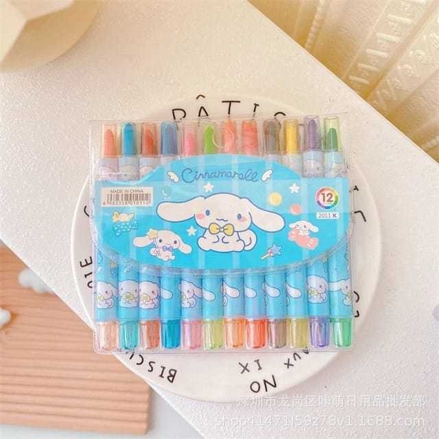 

CRAYON STIK Isi 12pcs Crayon Putar Pensil Warna Crayon Set Mewarnai Anak Isi 12pcs