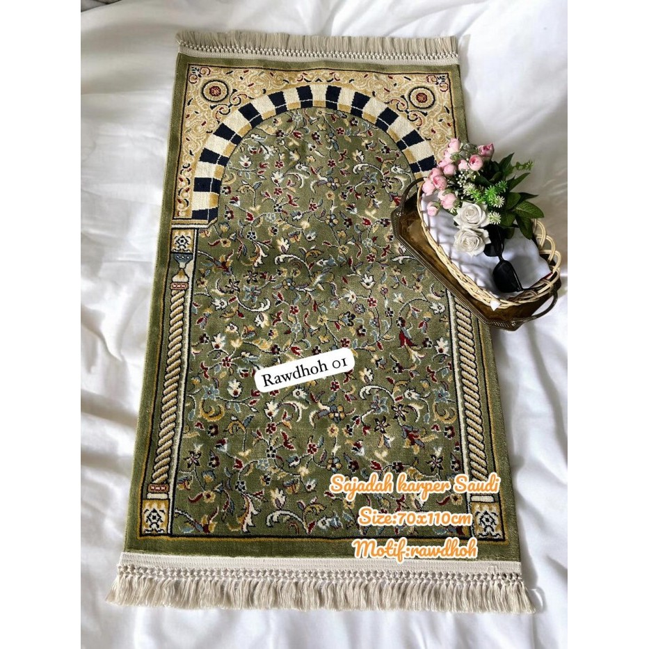 Sajadah Karpet Rawdah Tebal 10Mm Empuk Super Tebal