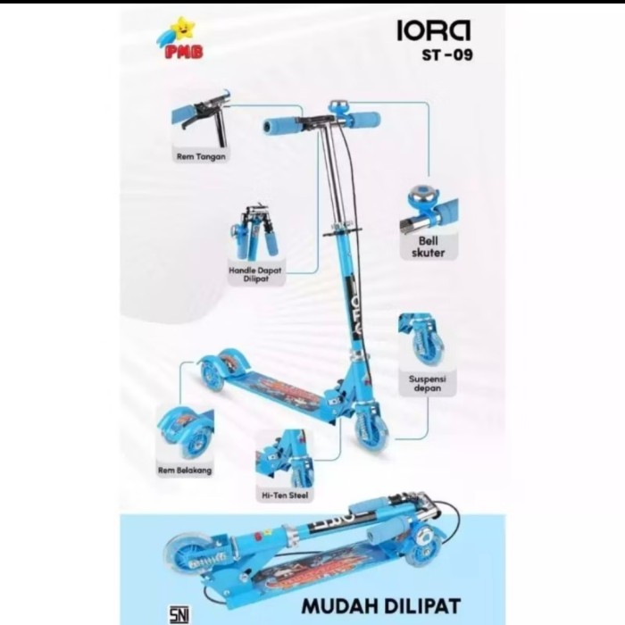 SCOOTER ANAK PMB S01/ SKUTER OTOPED RODA 3