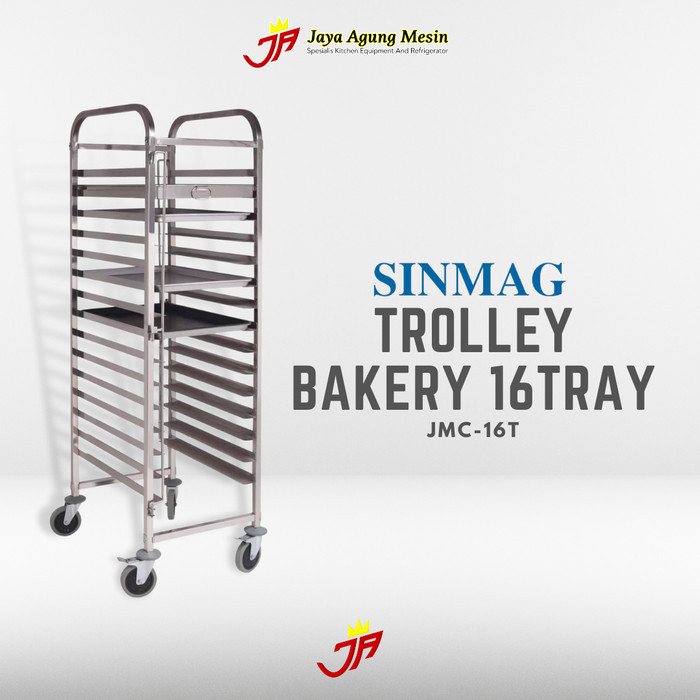 Trolley Bakery Sinmag/ Trolley Roti Sinmag 16 Tray