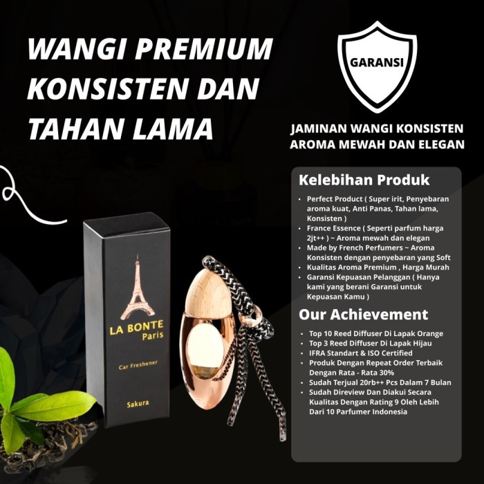 TERLARIS TERLARIS PARFUM PEWANGI PENGHARUM MOBIL PREMIUM LABONTEPARIS DAN RUANGAN MEWAH NON ALKOHOL