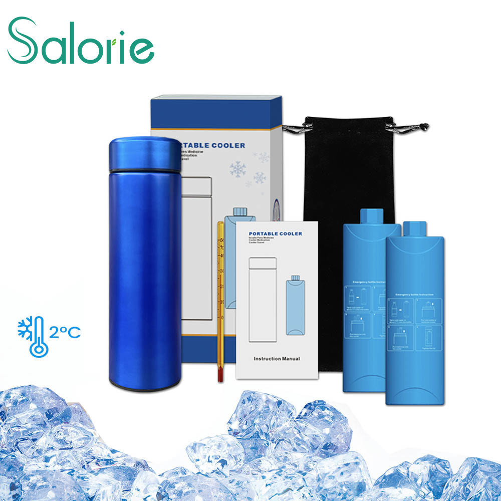 Salorie Portable Insulin Cooler 2 uses Insulin Cooler For Travel Insulin Cooler Travel Case Diabetes
