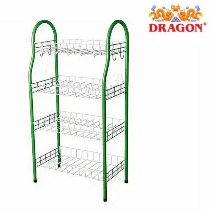 Rak Piring Gelas Dapur Dragon Jumbo Besar 4 Susun