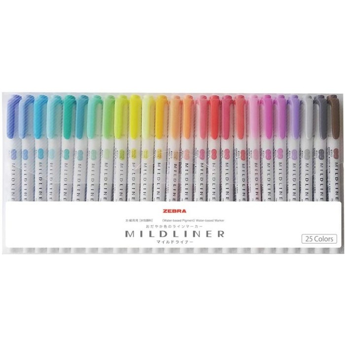 

Sale Zebra Highlighter Mildliner 25 Color Set