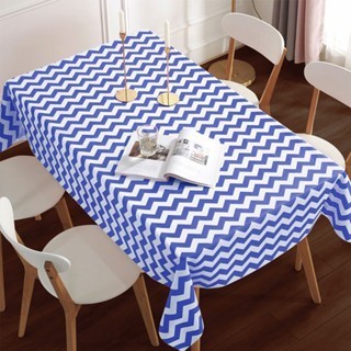 HOT SALE TAPLAK MEJA MAKAN RUANG TAMU 137X183CM PERSEGI PANJANG MOTIF ZIGZAG TE XDH98