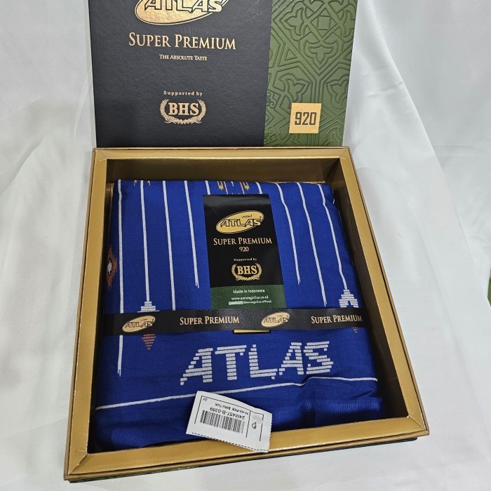 Sarung Sarung ATLAS super Premium Supported by BHS - Biru polos celana premium